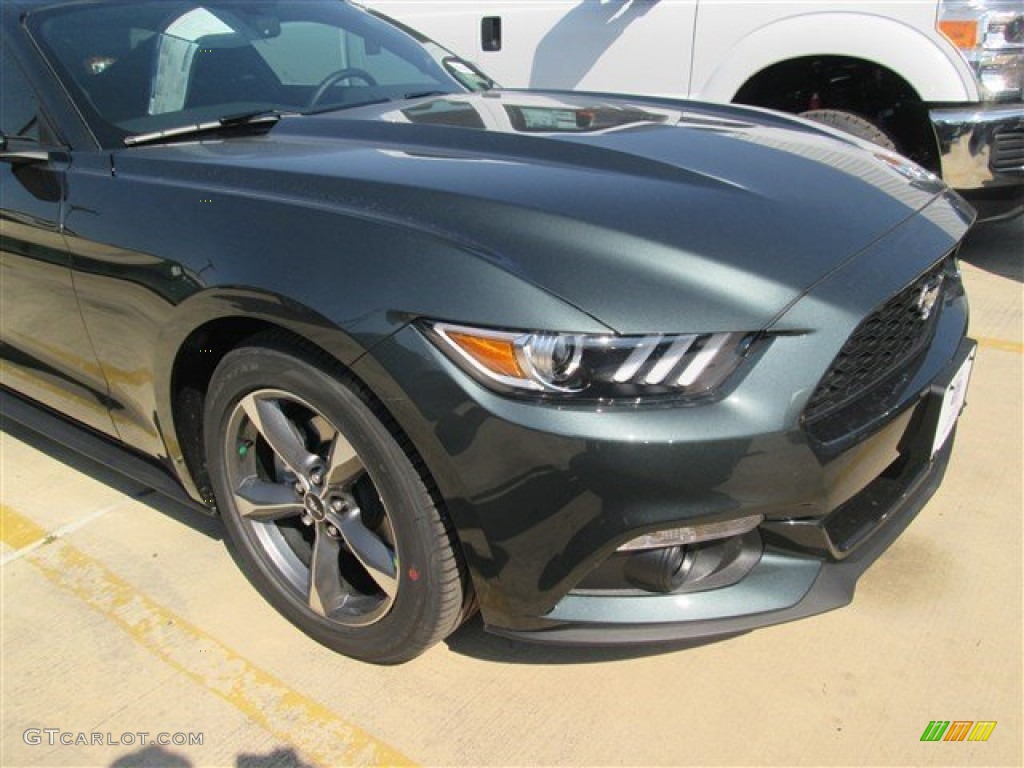 2015 Mustang V6 Coupe - Guard Metallic / Ebony photo #11