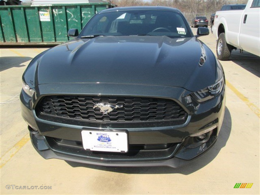 2015 Mustang V6 Coupe - Guard Metallic / Ebony photo #13