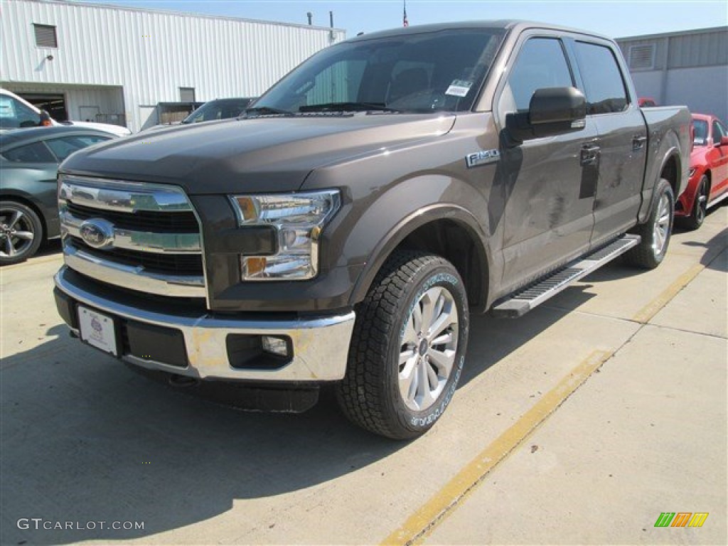 2015 F150 Lariat SuperCrew 4x4 - Caribou Metallic / Medium Light Camel photo #7