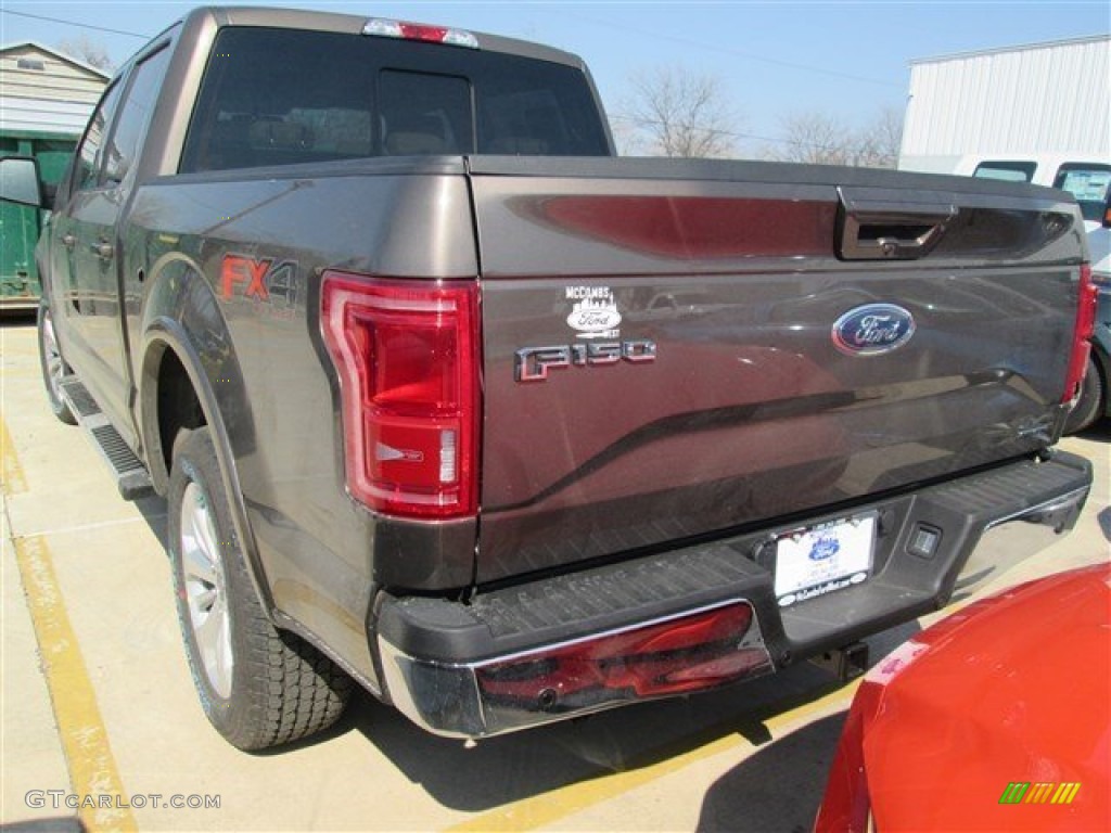 2015 F150 Lariat SuperCrew 4x4 - Caribou Metallic / Medium Light Camel photo #25