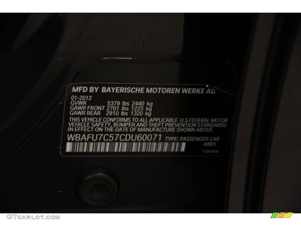 2012 5 Series 535i xDrive Sedan - Imperial Blue Metallic / Oyster/Black photo #19