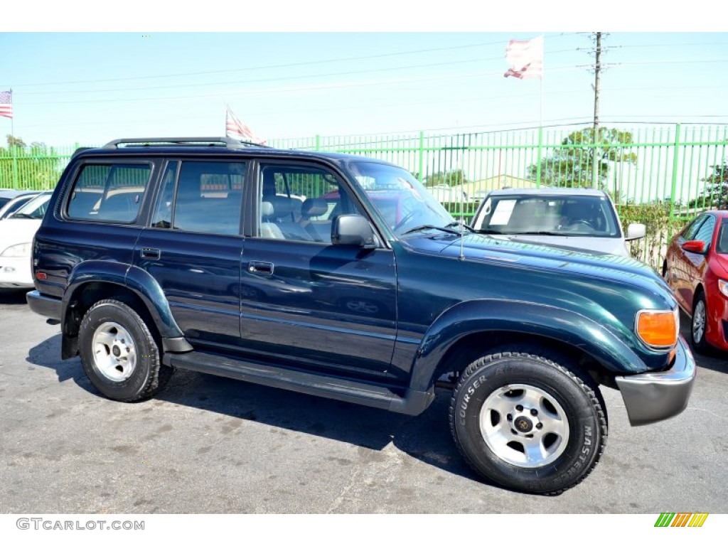 Dark Green Pearl Metallic 1994 Toyota Land Cruiser Standard Land Cruiser Model Exterior Photo #101585276