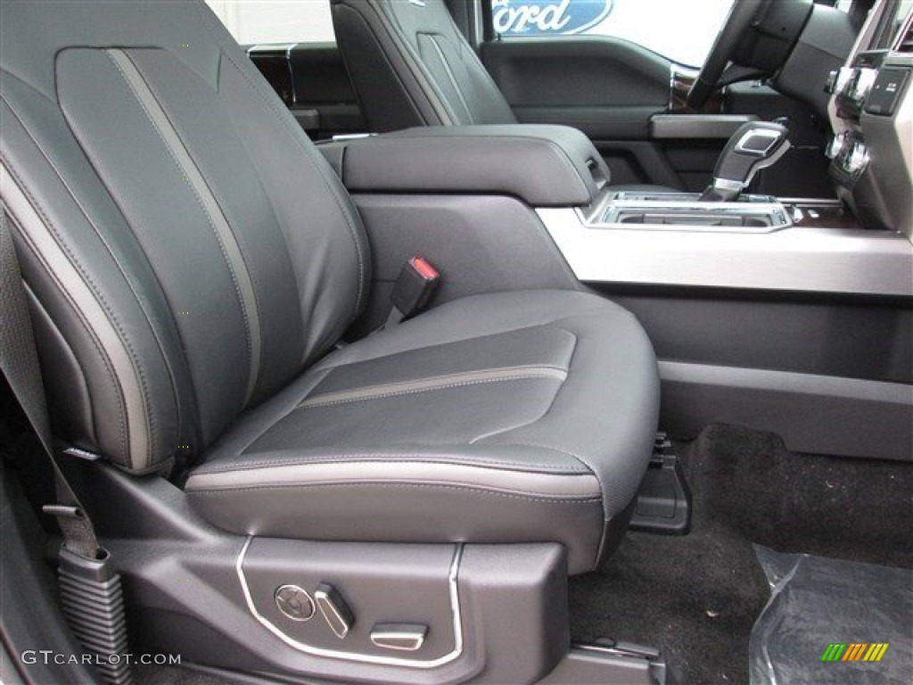 2015 F150 Platinum SuperCrew 4x4 - Ingot Silver Metallic / Black photo #27