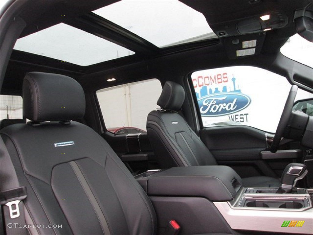 2015 F150 Platinum SuperCrew 4x4 - Ingot Silver Metallic / Black photo #28