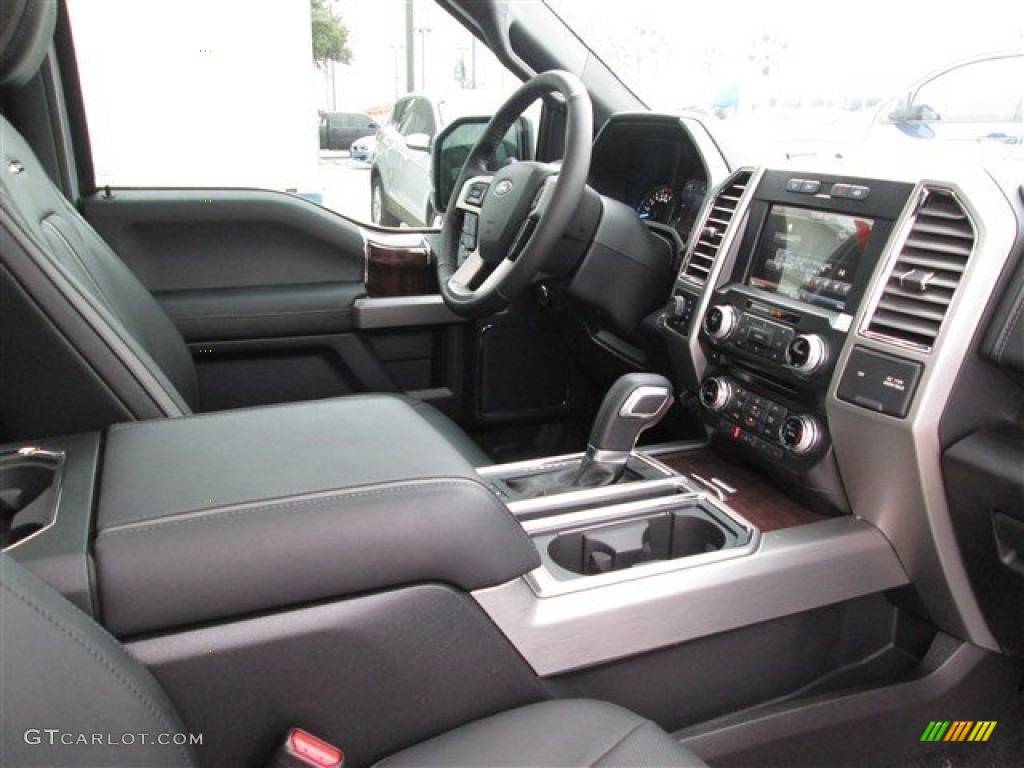 2015 F150 Platinum SuperCrew 4x4 - Ingot Silver Metallic / Black photo #29