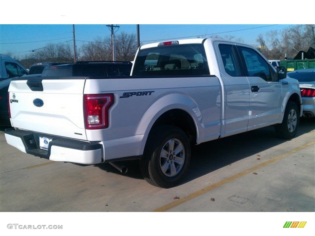 2015 F150 XL SuperCab - Oxford White / Medium Earth Gray photo #8