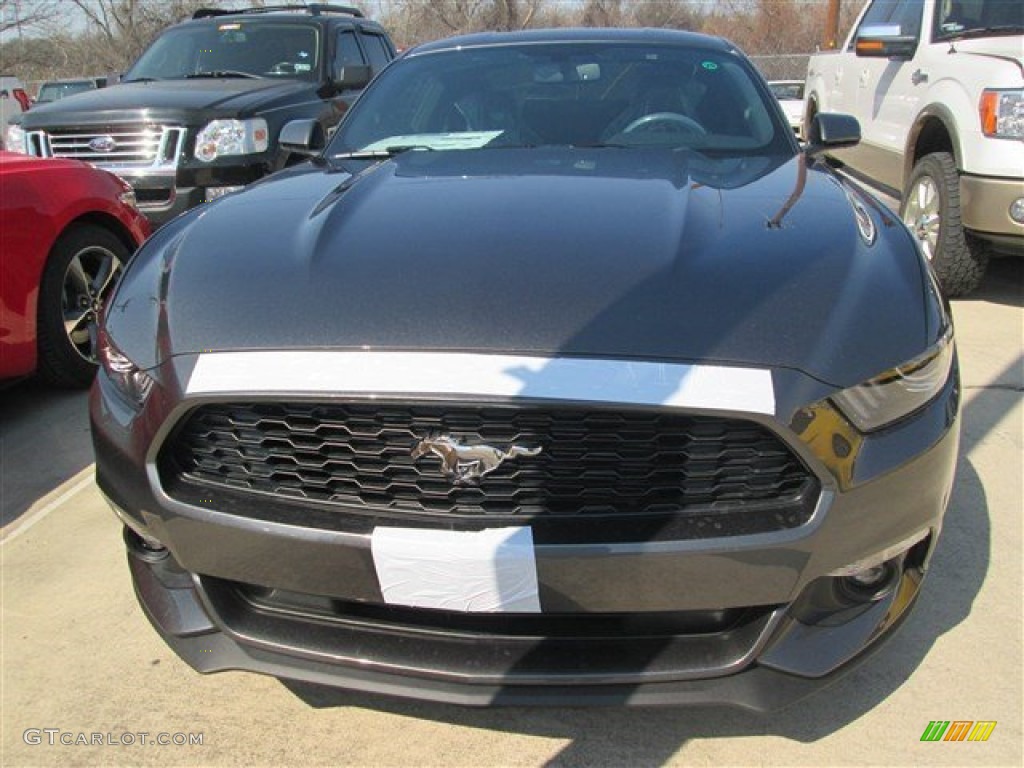 2015 Mustang V6 Coupe - Magnetic Metallic / Ebony photo #3