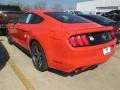 2015 Competition Orange Ford Mustang V6 Coupe  photo #8