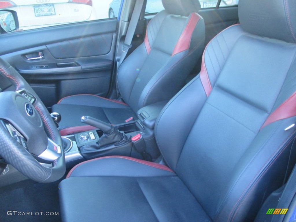 Carbon Black Interior 2015 Subaru WRX STI Limited Photo #101595815