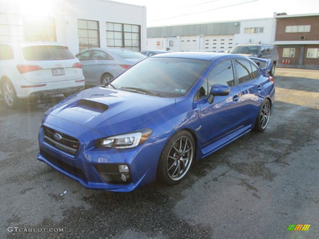 Galaxy Blue Pearl 2015 Subaru WRX STI Limited Exterior Photo #101595893