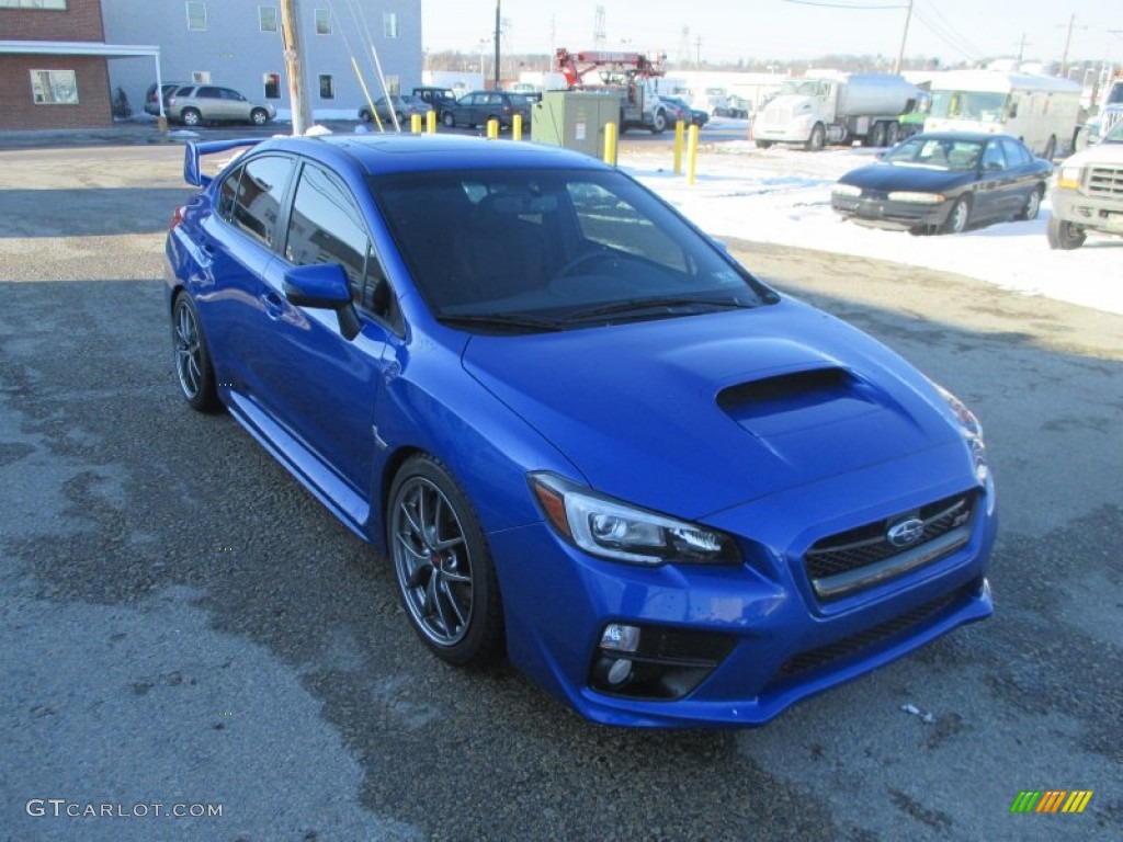 Galaxy Blue Pearl 2015 Subaru WRX STI Limited Exterior Photo #101595950