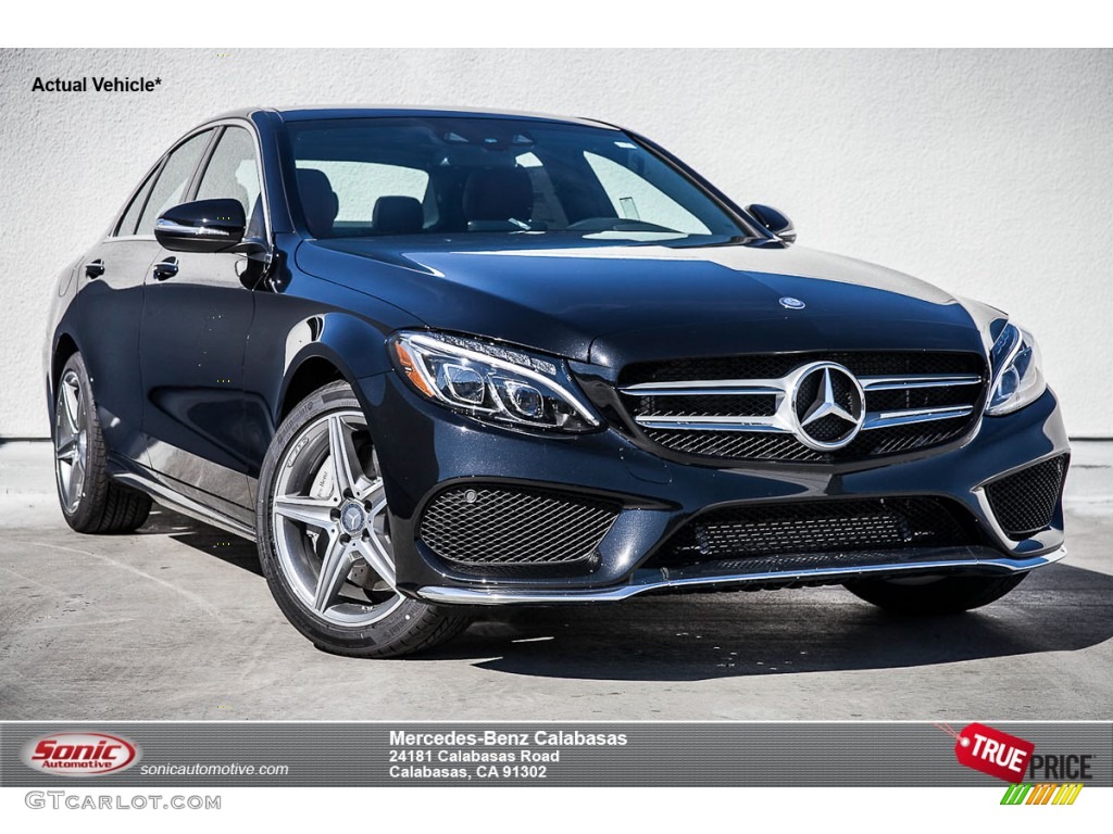 2015 C 300 - Obsidian Black Metallic / Red/Black photo #1