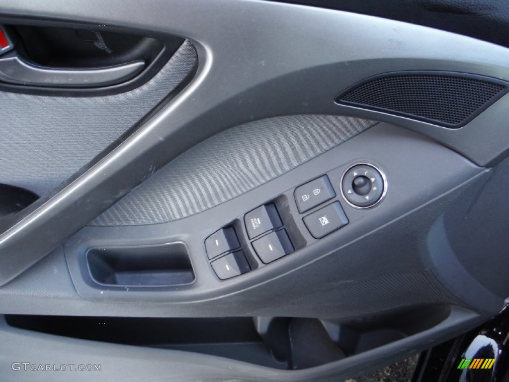 2012 Elantra GLS - Black Noir Pearl / Gray photo #10