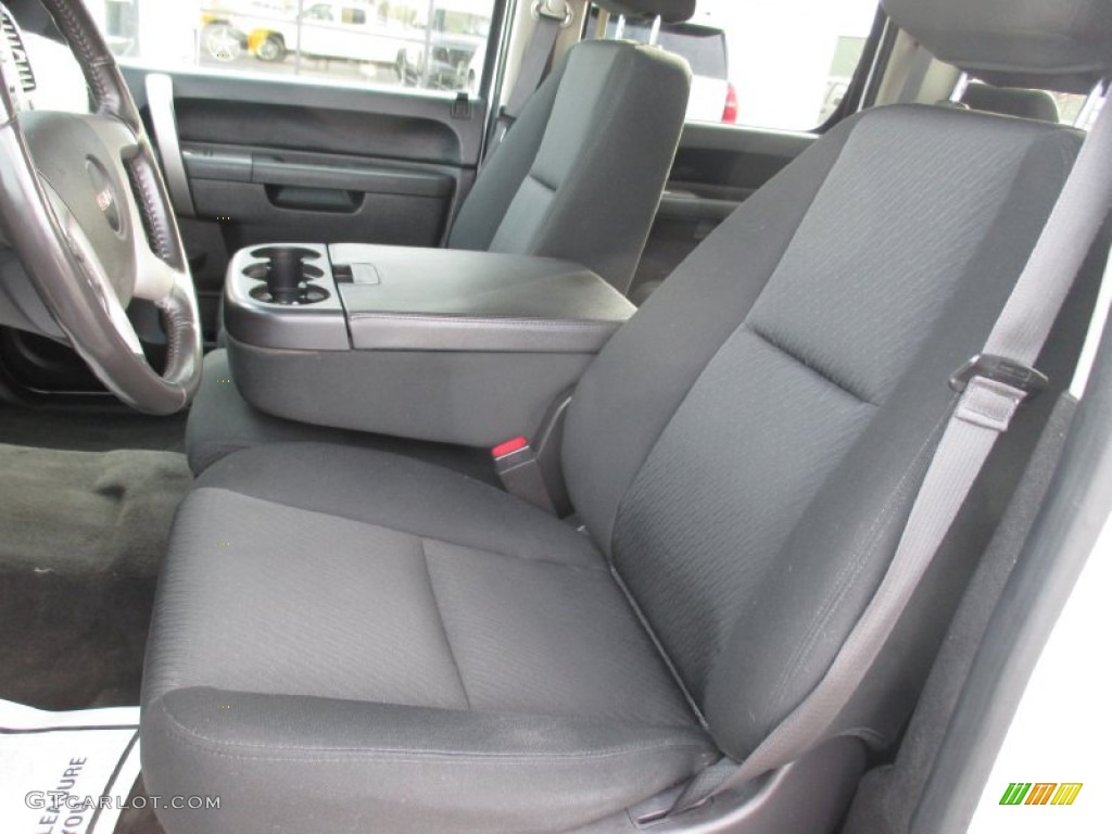 Ebony Interior 2014 GMC Sierra 3500HD SLE Crew Cab 4x4 Photo #101597965