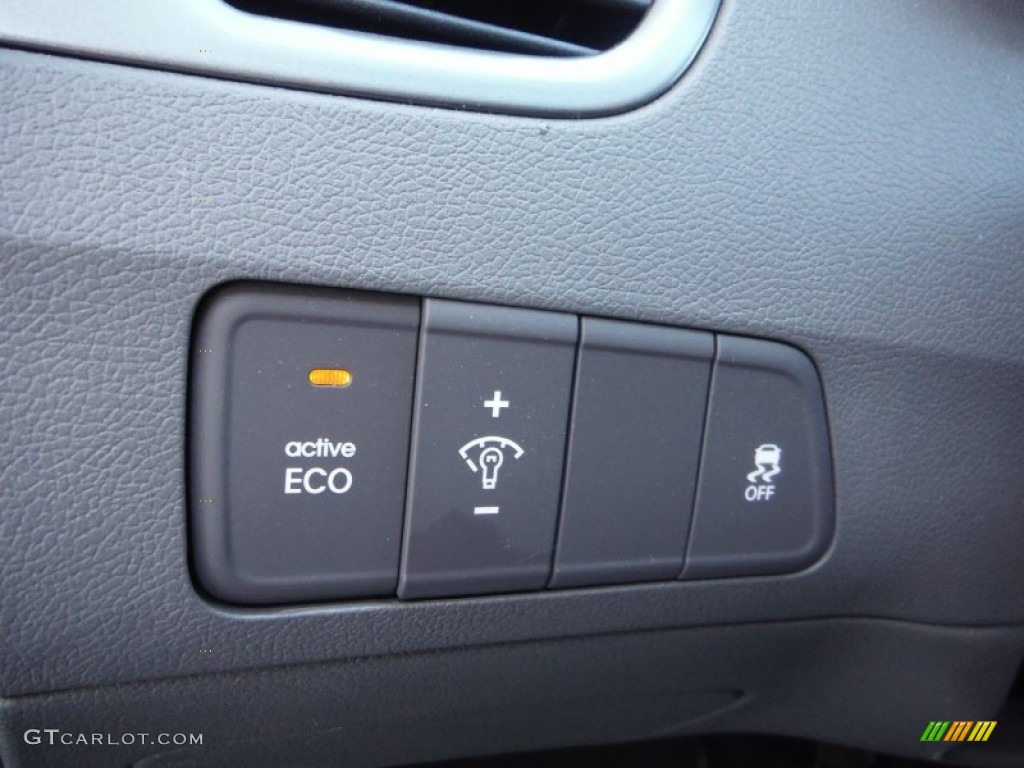 2012 Elantra GLS - Black Noir Pearl / Gray photo #14