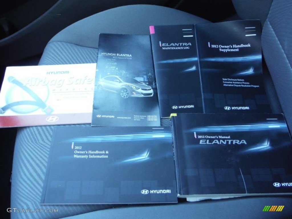 2012 Elantra GLS - Black Noir Pearl / Gray photo #23