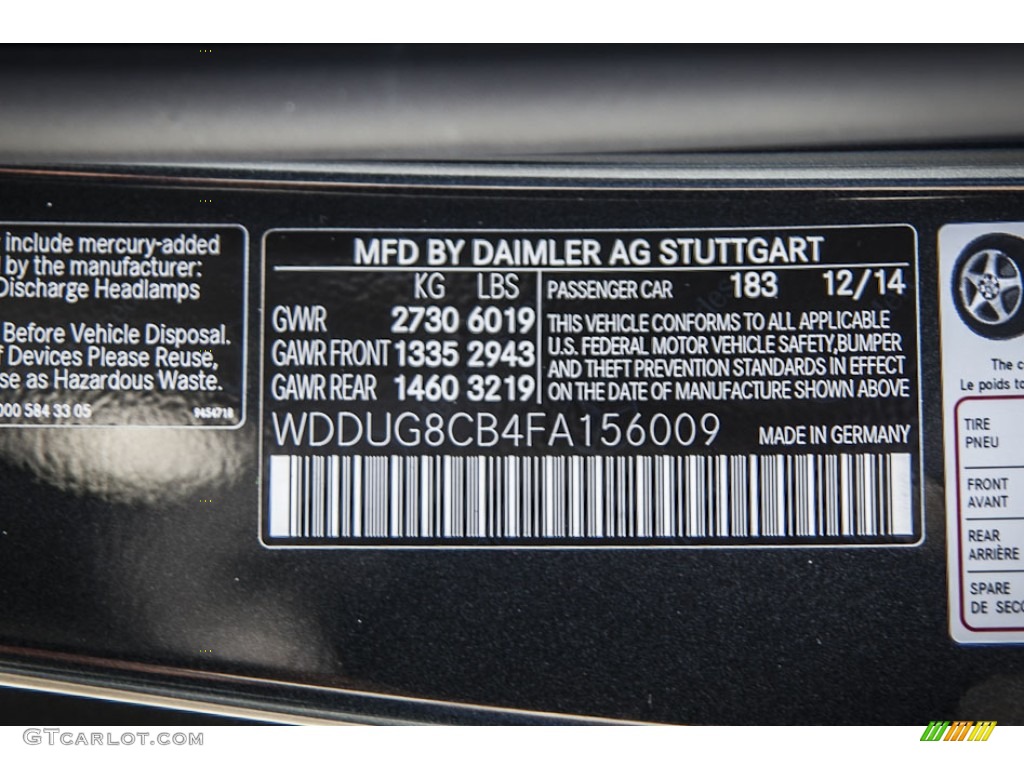 2015 S 550 Sedan - Magnetite Black Metallic / Black photo #7