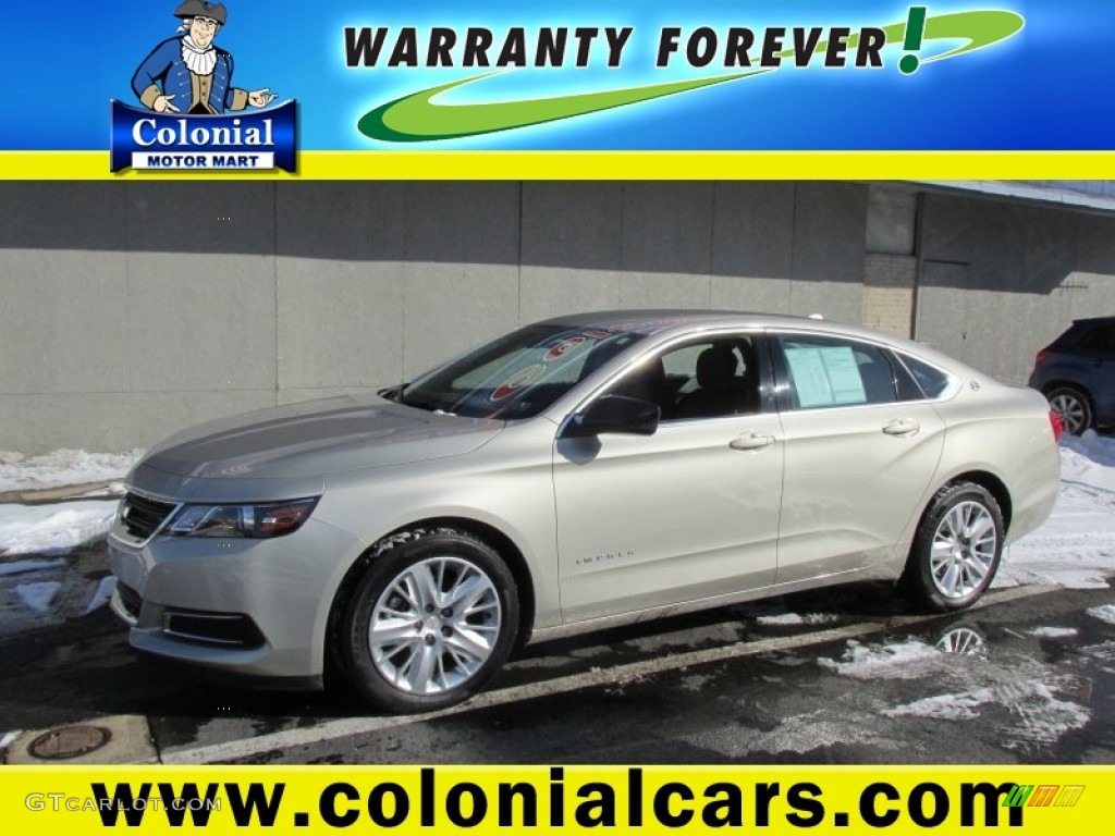2014 Impala LS - Champagne Silver Metallic / Jet Black/Dark Titanium photo #1