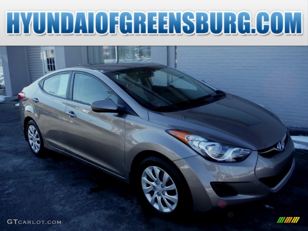 2012 Elantra GLS - Desert Bronze / Beige photo #1