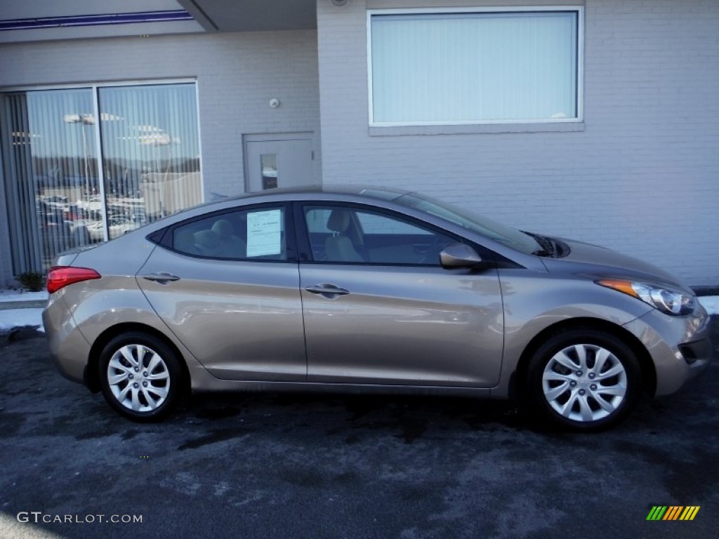 2012 Elantra GLS - Desert Bronze / Beige photo #2
