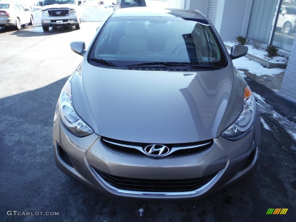 2012 Elantra GLS - Desert Bronze / Beige photo #4
