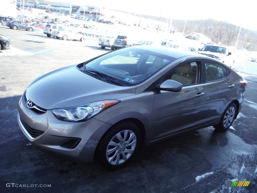 2012 Elantra GLS - Desert Bronze / Beige photo #5