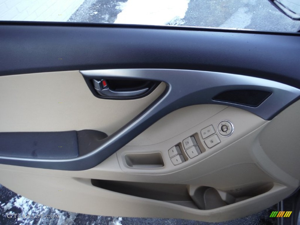 2012 Elantra GLS - Desert Bronze / Beige photo #9