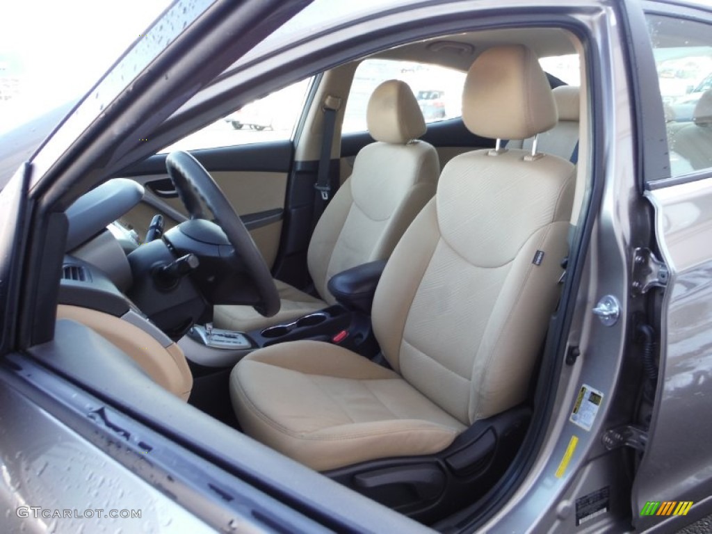 2012 Elantra GLS - Desert Bronze / Beige photo #11
