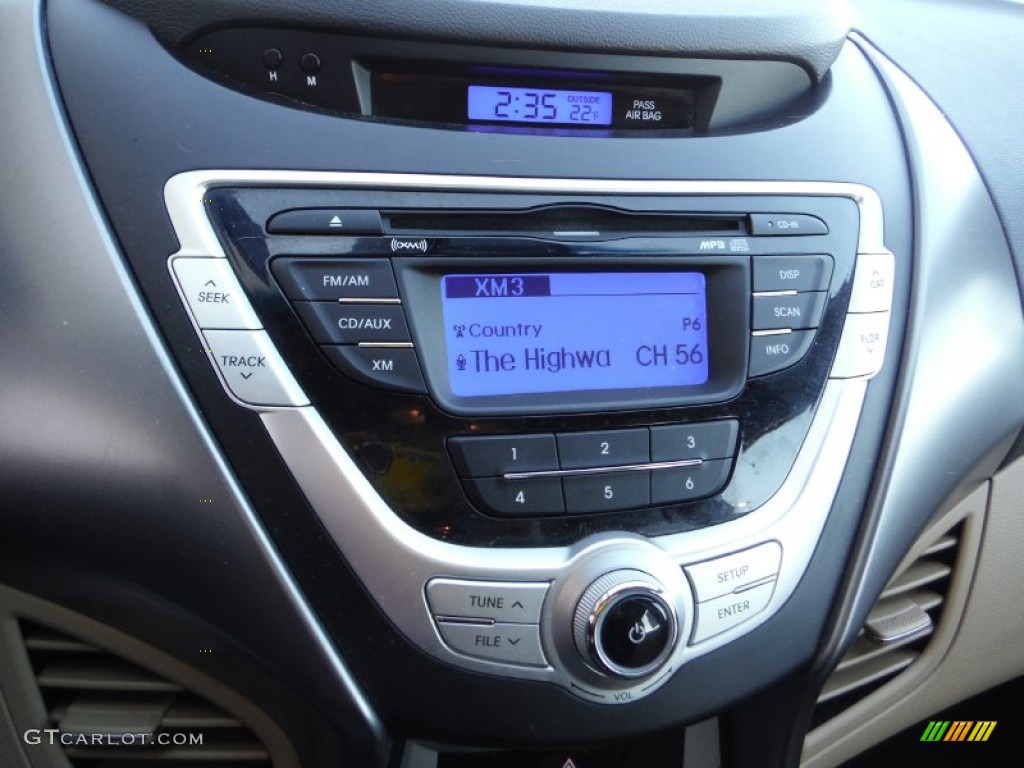 2012 Elantra GLS - Desert Bronze / Beige photo #14