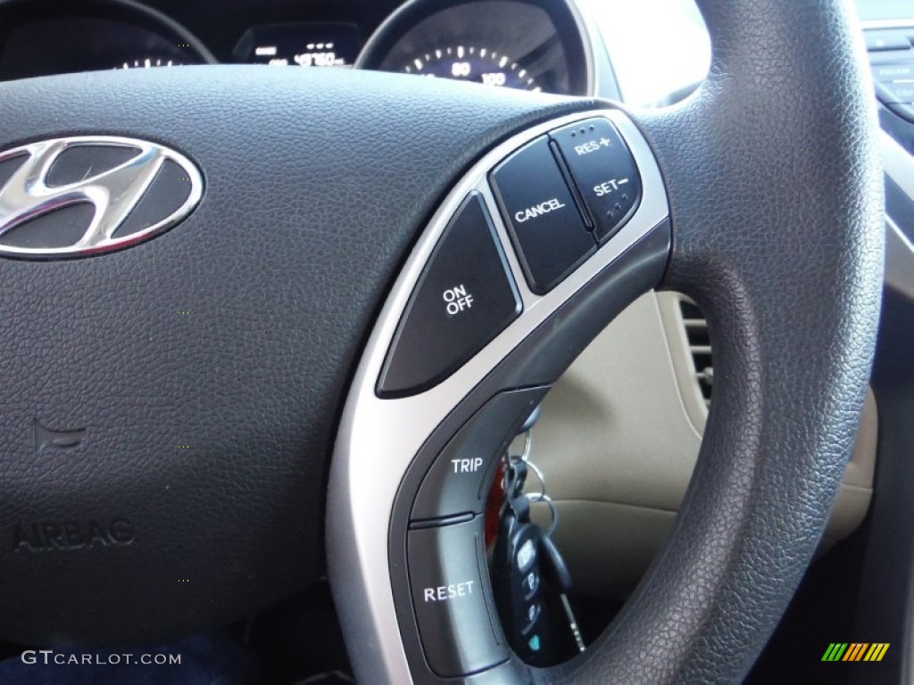 2012 Elantra GLS - Desert Bronze / Beige photo #17