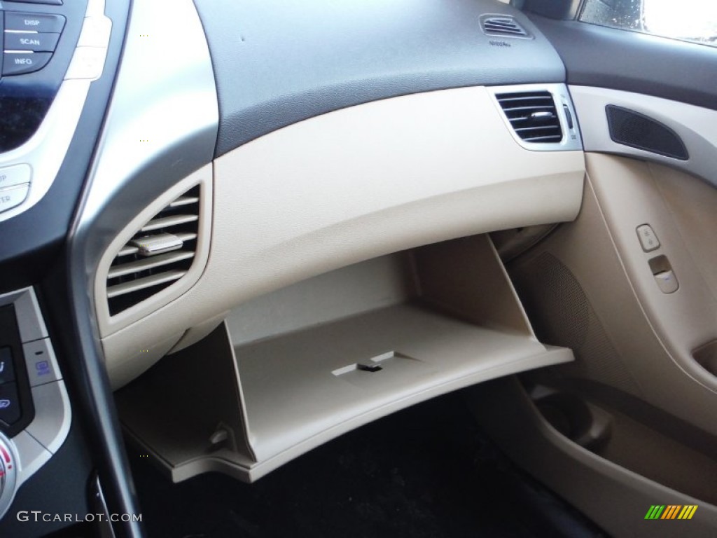 2012 Elantra GLS - Desert Bronze / Beige photo #18
