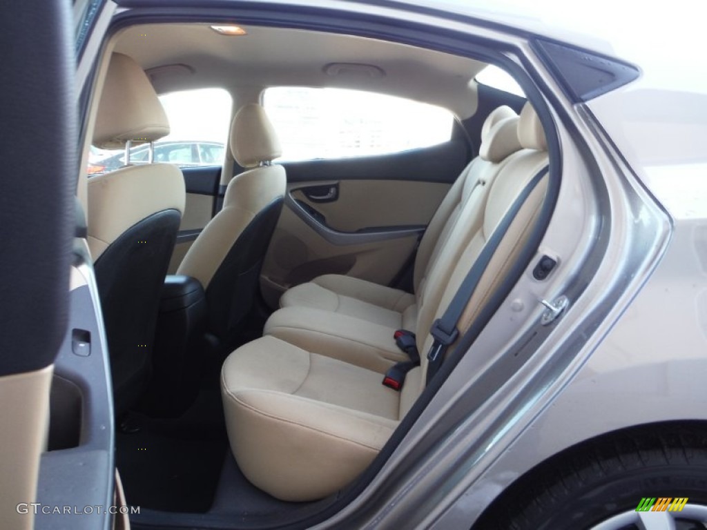 2012 Elantra GLS - Desert Bronze / Beige photo #21
