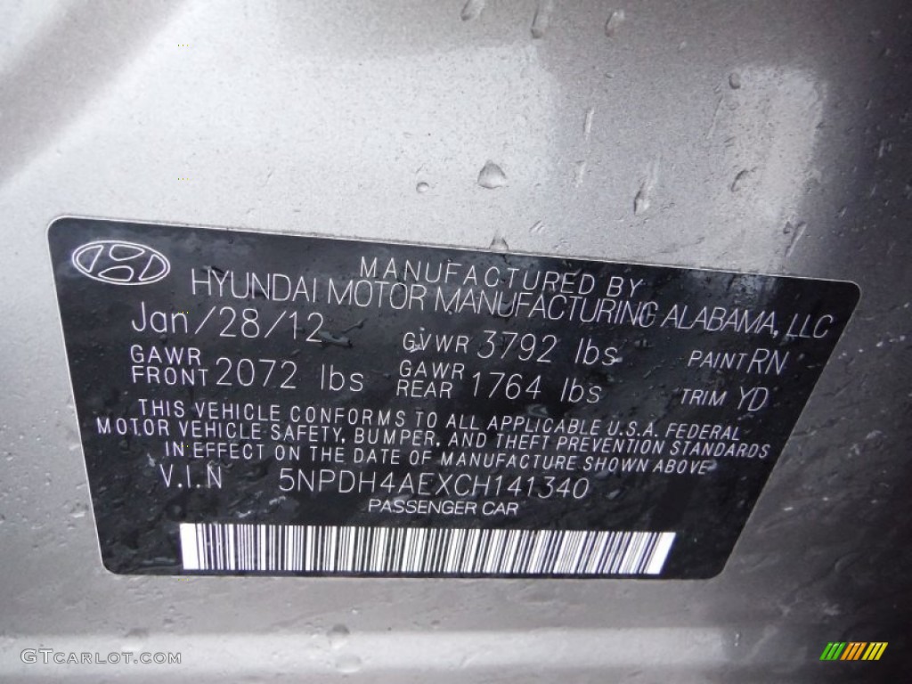 2012 Elantra GLS - Desert Bronze / Beige photo #24