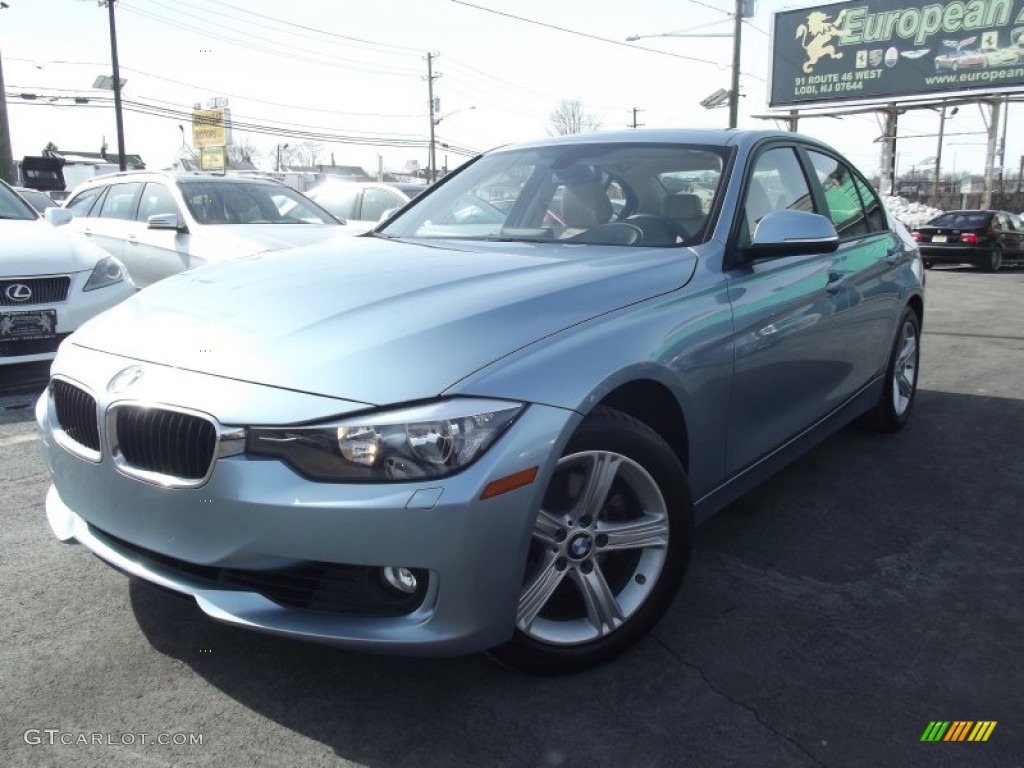 2013 3 Series 328i xDrive Sedan - Liquid Blue Metallic / Venetian Beige photo #1