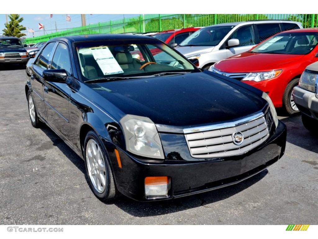 2003 CTS Sedan - Sable Black / Light Neutral photo #3