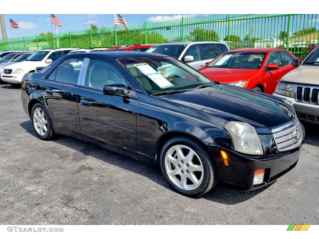 2003 CTS Sedan - Sable Black / Light Neutral photo #4