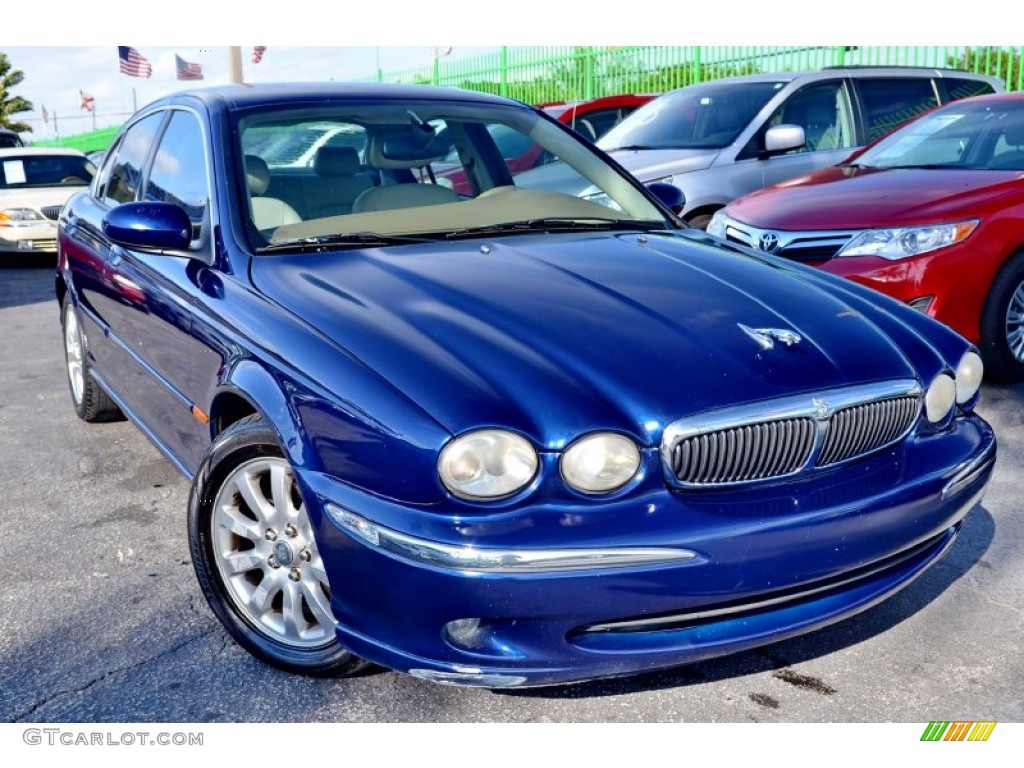 2003 X-Type 2.5 - Pacific Blue Metallic / Sand photo #1