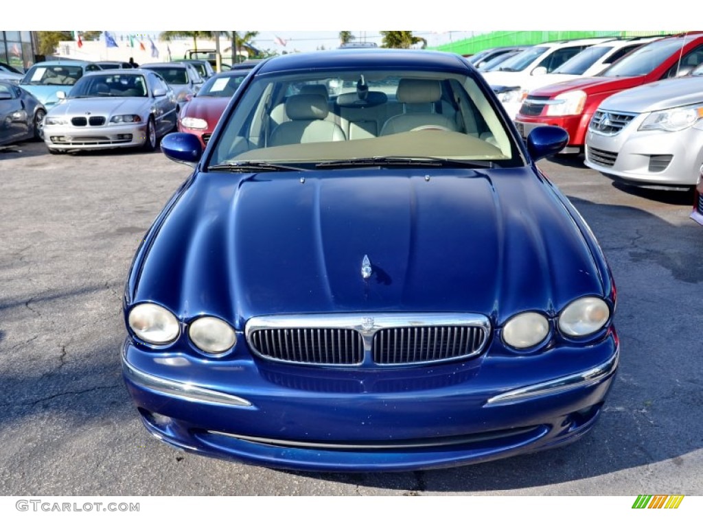 2003 X-Type 2.5 - Pacific Blue Metallic / Sand photo #2