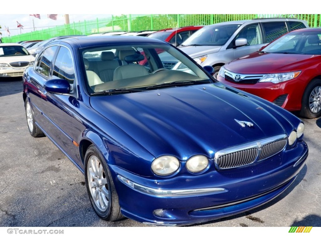 2003 X-Type 2.5 - Pacific Blue Metallic / Sand photo #3
