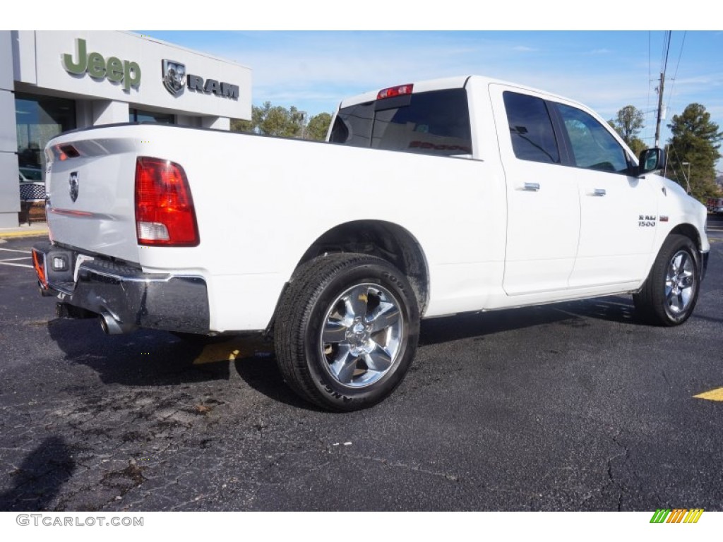 2014 1500 Big Horn Quad Cab - Bright White / Black/Diesel Gray photo #7