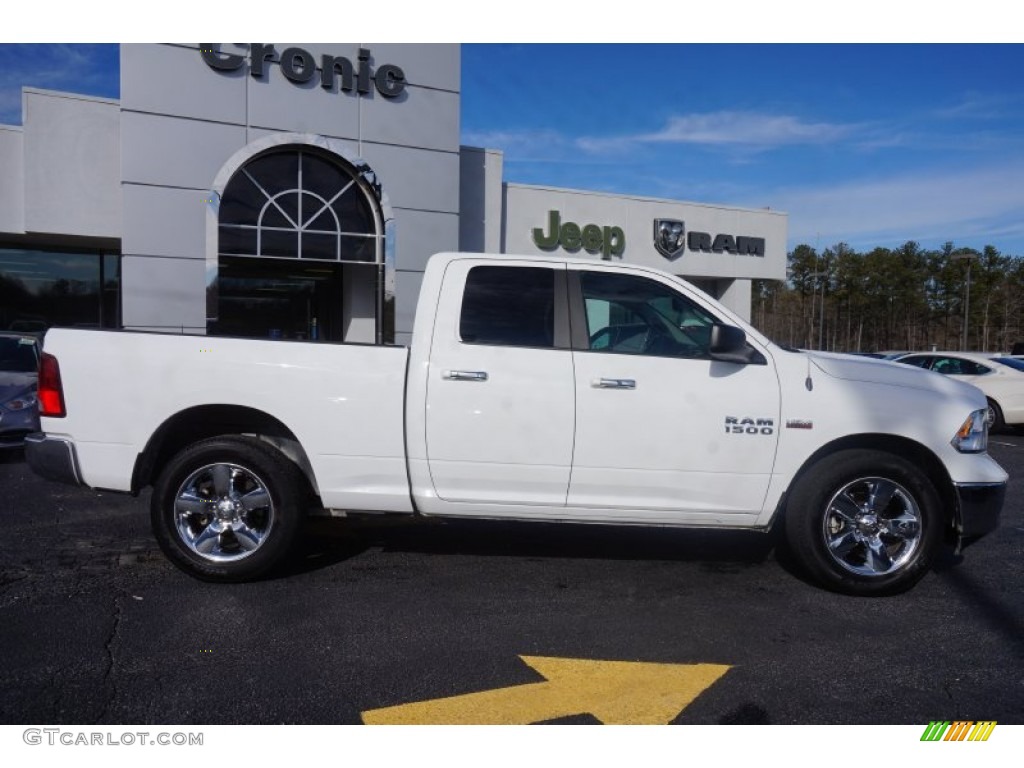 2014 1500 Big Horn Quad Cab - Bright White / Black/Diesel Gray photo #8