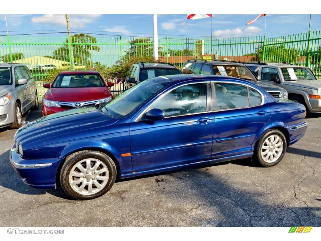 2003 X-Type 2.5 - Pacific Blue Metallic / Sand photo #13