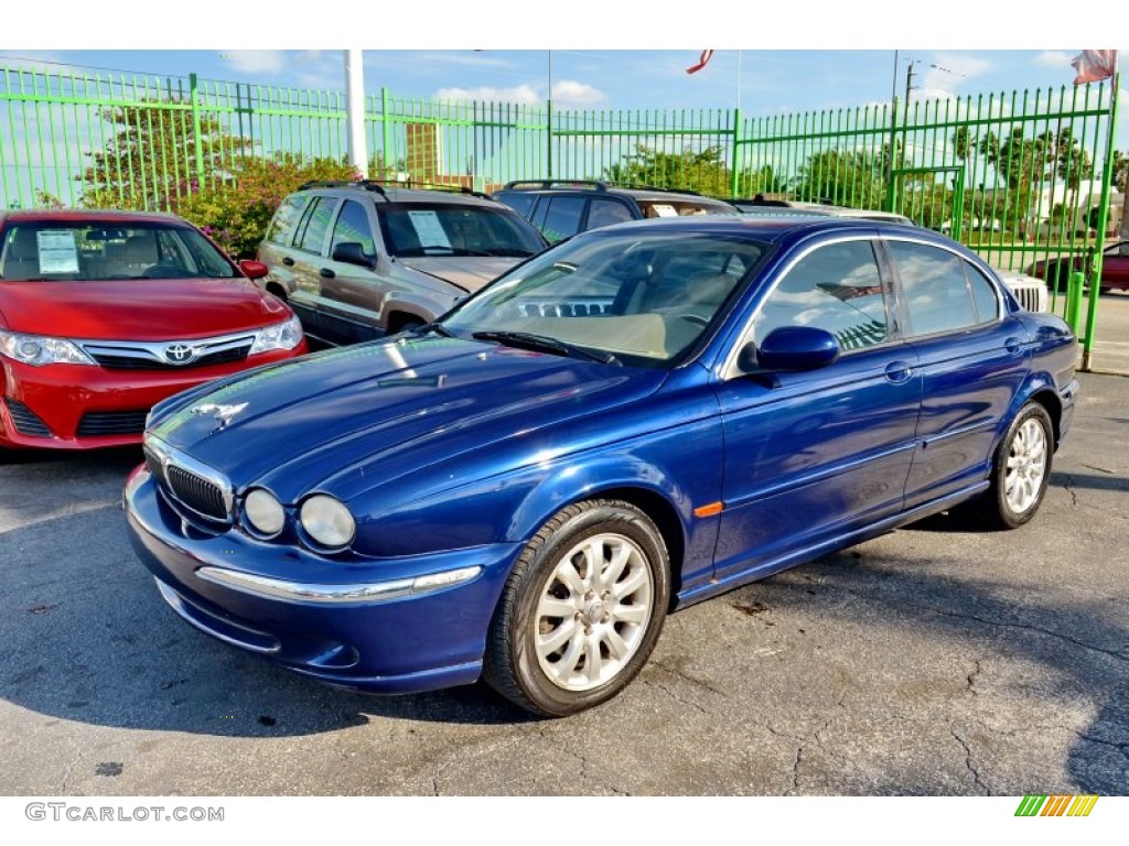 2003 X-Type 2.5 - Pacific Blue Metallic / Sand photo #14