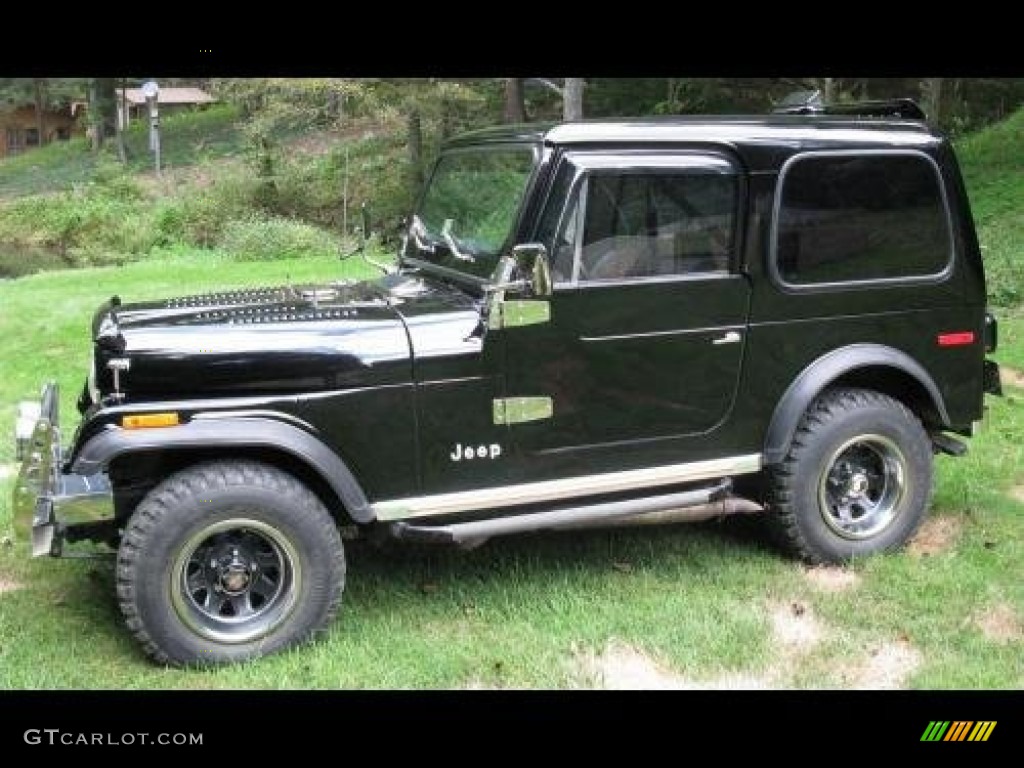 Classic Black 1978 Jeep CJ7 4x4 Exterior Photo #101608902