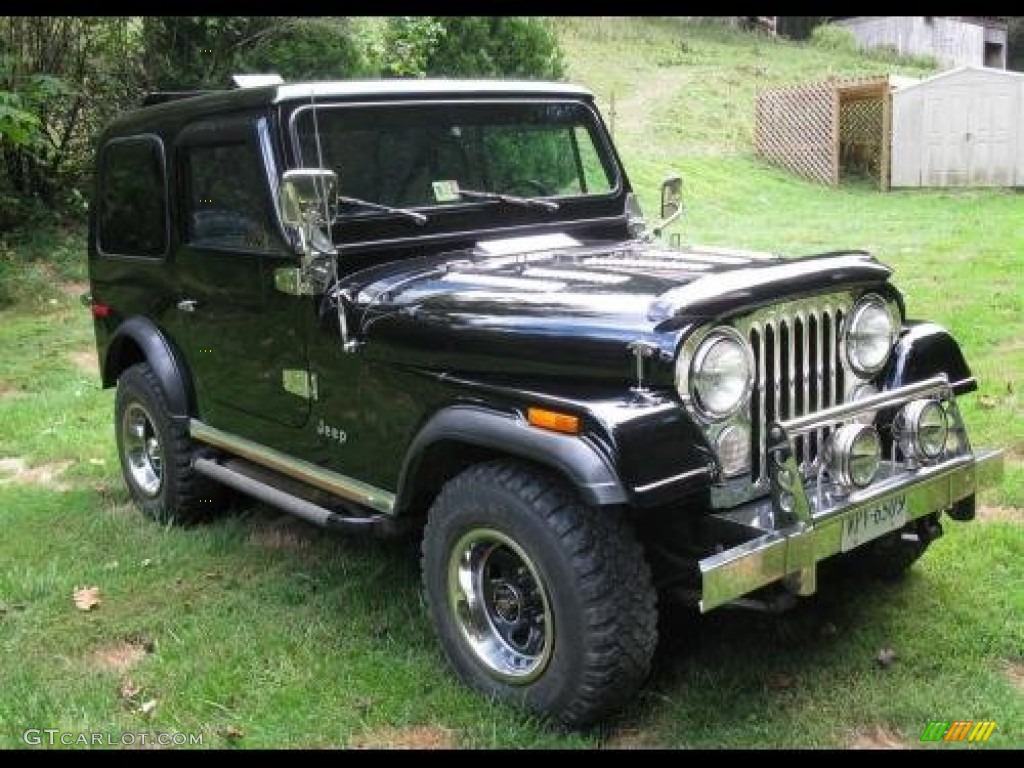 Classic Black 1978 Jeep CJ7 4x4 Exterior Photo #101608956