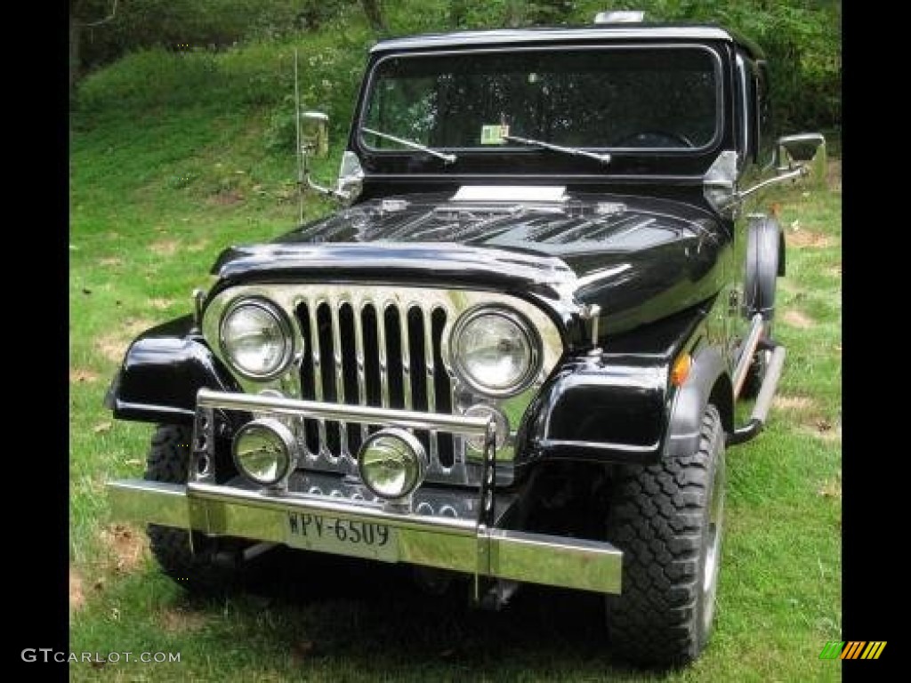 1978 CJ7 4x4 - Classic Black / Blue photo #5