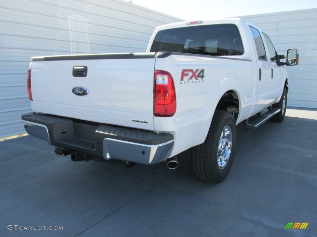 2015 F250 Super Duty XLT Crew Cab 4x4 - Oxford White / Steel photo #4