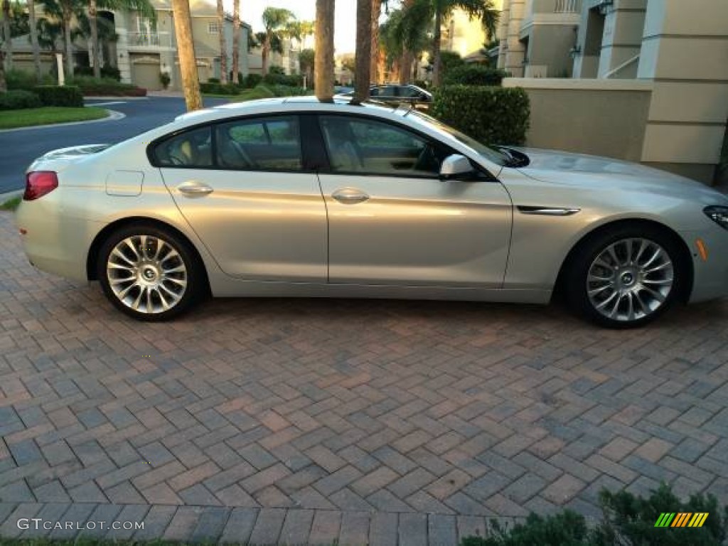 2013 6 Series 640i Gran Coupe - Orion Silver Metallic / Ivory White photo #14