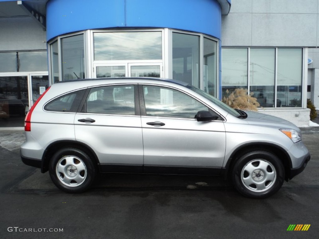 2009 CR-V LX 4WD - Alabaster Silver Metallic / Black photo #2