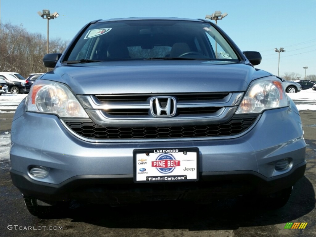 2010 CR-V EX AWD - Glacier Blue Metallic / Gray photo #2